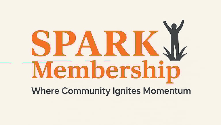 Spark Membership community offering entrepreneur support and creative business growth coaching.