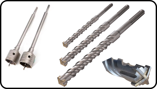 Brocas para martillos neumáticos y eléctricos. SDS MAX. SDS PLUS. HIKOKI. HILTI. MAKITA. BOSCH.