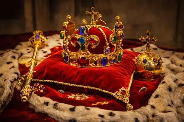 Hluboká Castle reflected in water during spring - ideal Prague in May weather for day trips