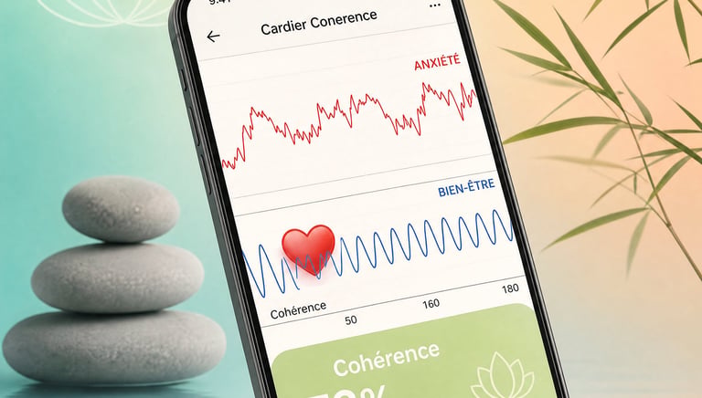 Mobile  et application de cohérence cardiaque