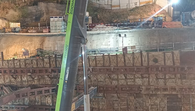 image of crane working on site imported from china