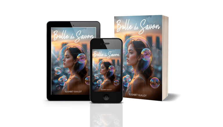 Mockup Biographie : Bulle de Savon - Elisabet Guillot