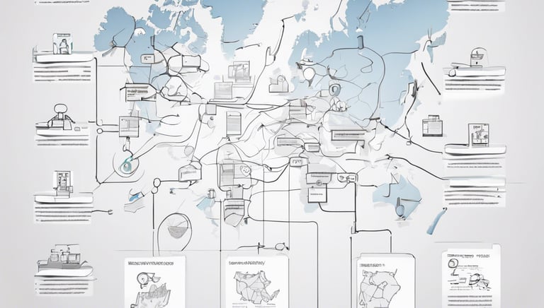 woman placing sticky notes on wall