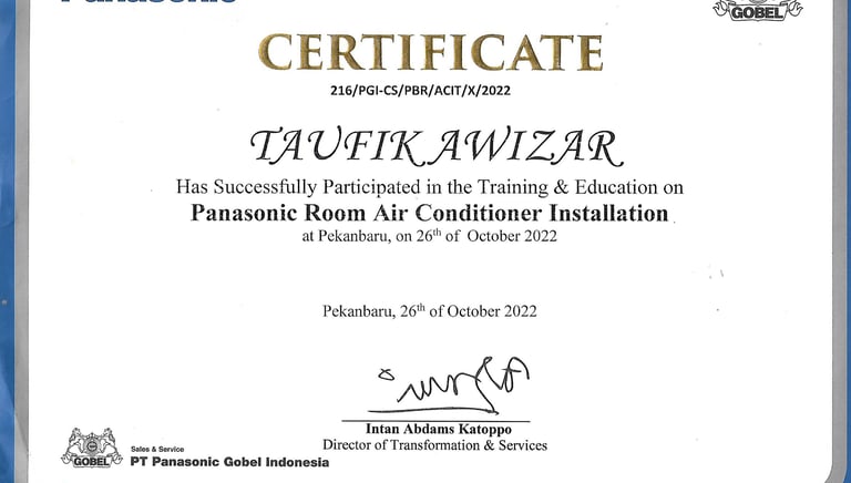 PANASONIC INSTALLATION