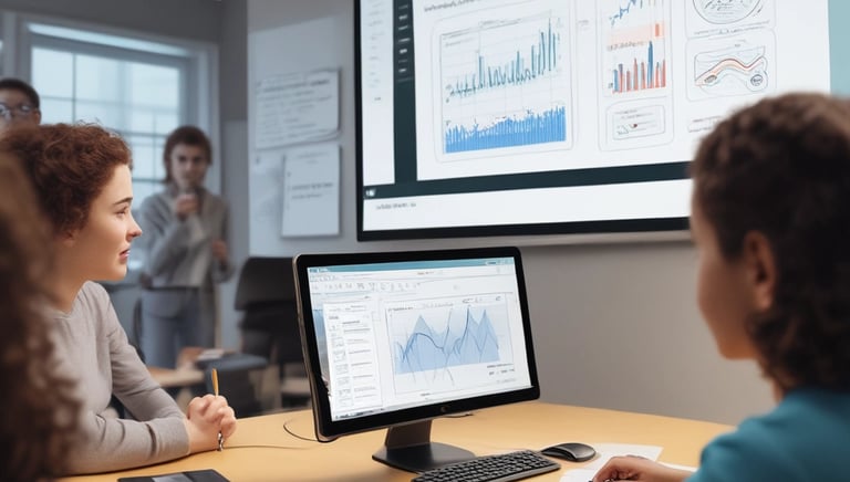 An illustration of AI tools enhancing educational experiences.