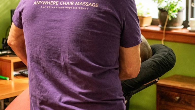 Anywhere Chair Massage comes to you.