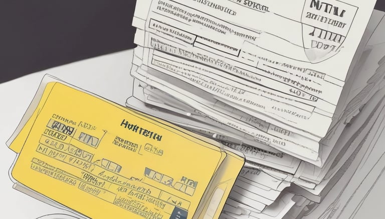 A professional reviewing rental agreements with a client in a modern office.