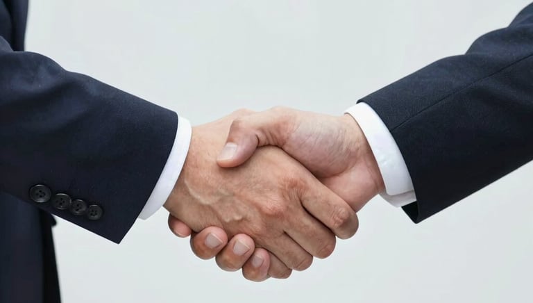 A professional reviewing car damage documents with a client in a bright office.