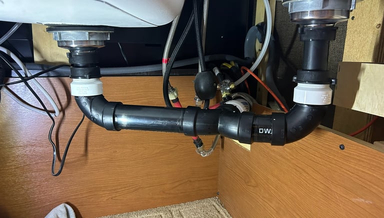 RV plumbing repair