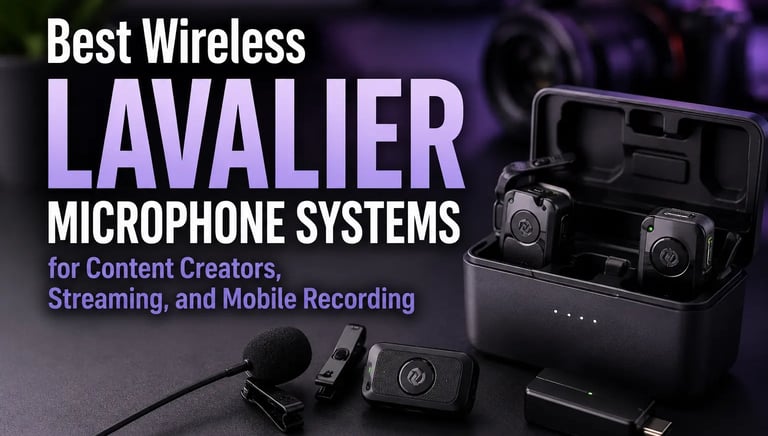 Best Wireless Lavalier Microphone Systems for Content Creators, Streaming, and Mobile Recording