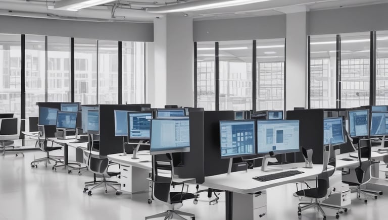 A sleek, modern website displayed on a desktop and mobile device.