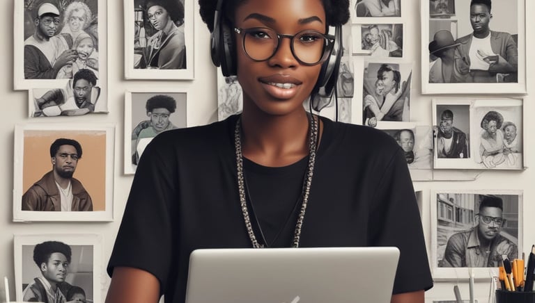 A digital marketing strategy meeting with a team discussing plans.