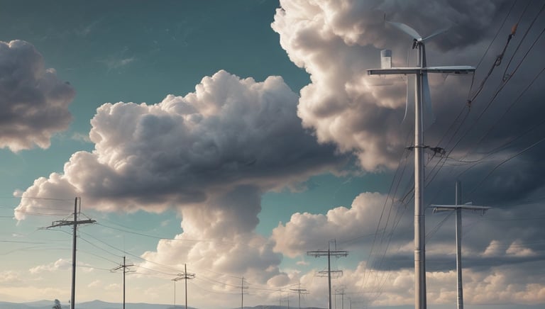 a street light with two cameras on top of it