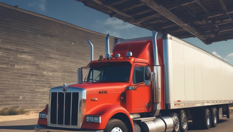 A bright, organized warehouse with rows of pallets and clear signage