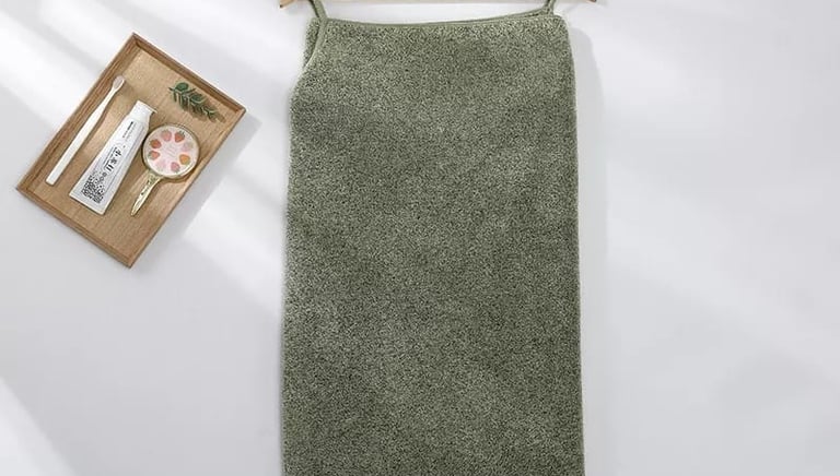 dyed bath towels