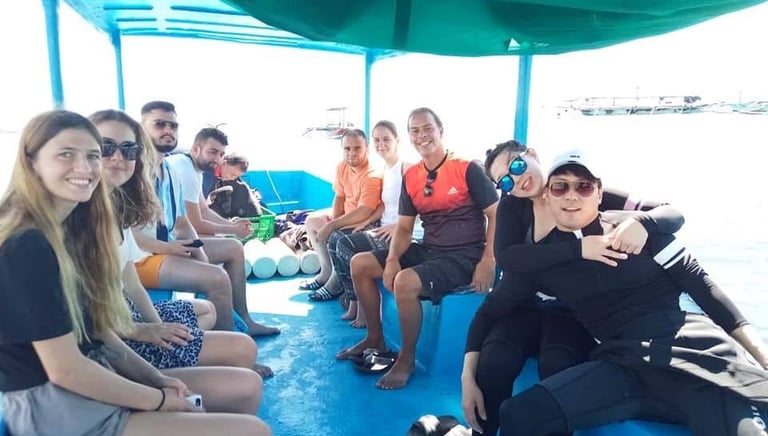 Russian group dive package in Bali #DivePackageBali #RUdiving