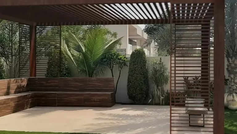 مضلات الجلسات والحدائق