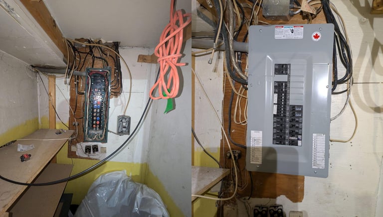 Fuse to breaker electrical panel change GTA