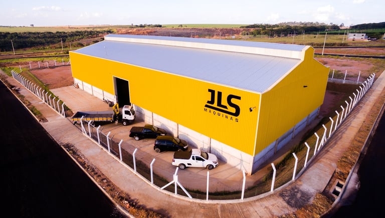 Vista aérea da fábrica da JLS