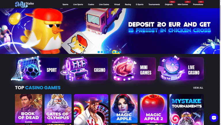 Casino online homepage