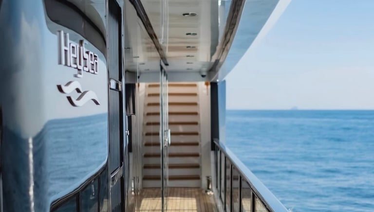 a boat with a view of the ocean