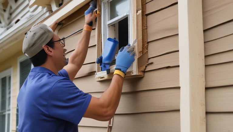 A skilled technician repairing a kitchen faucet in a bright, modern home.