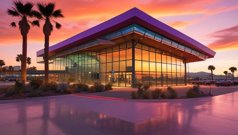 A cozy, inviting room with soft lighting and tasteful decor ready for guests.