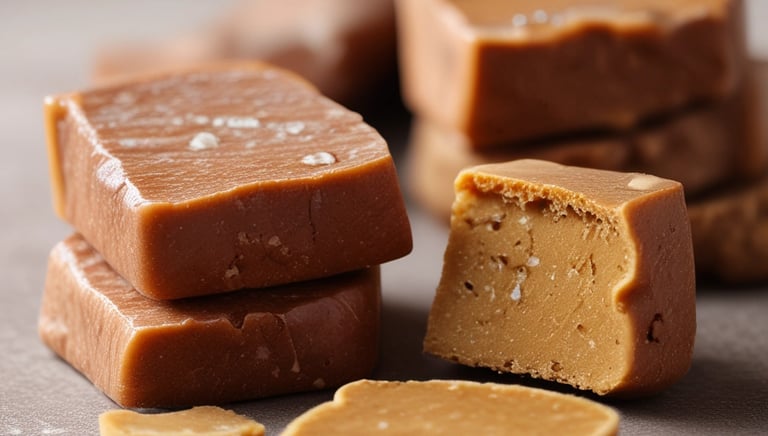 Jar of rich amber honey with honeycomb pieces and a wooden dipper on a rustic table.