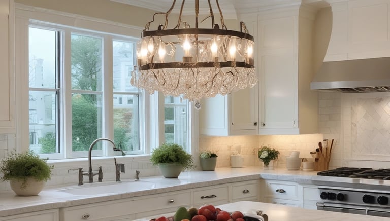 A handyman fixing a wall with tools neatly arranged nearby in a bright room.