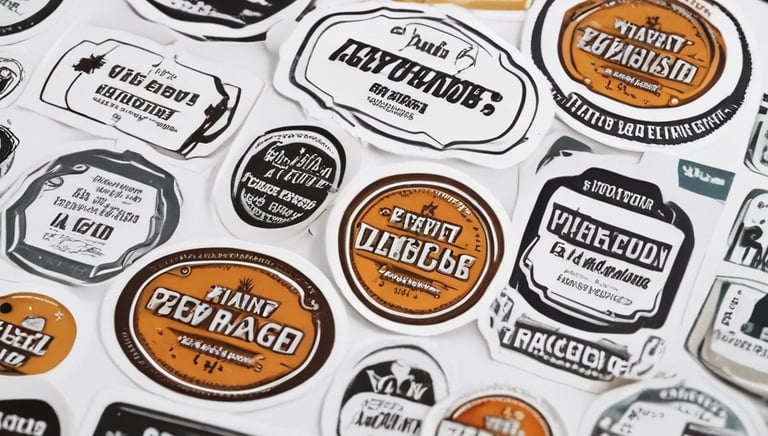 Close-up of a stack of sleek business cards with crimson and black accents on a wooden desk.