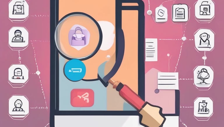 A sleek modern website displayed on a desktop screen with SEO analytics charts.