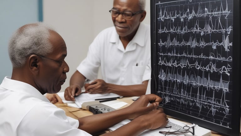 Doctor consulting with a patient in a bright, welcoming clinic room.