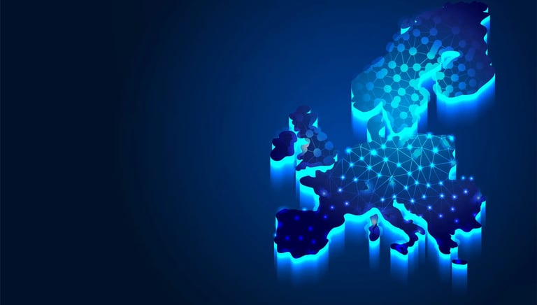 European abstract map