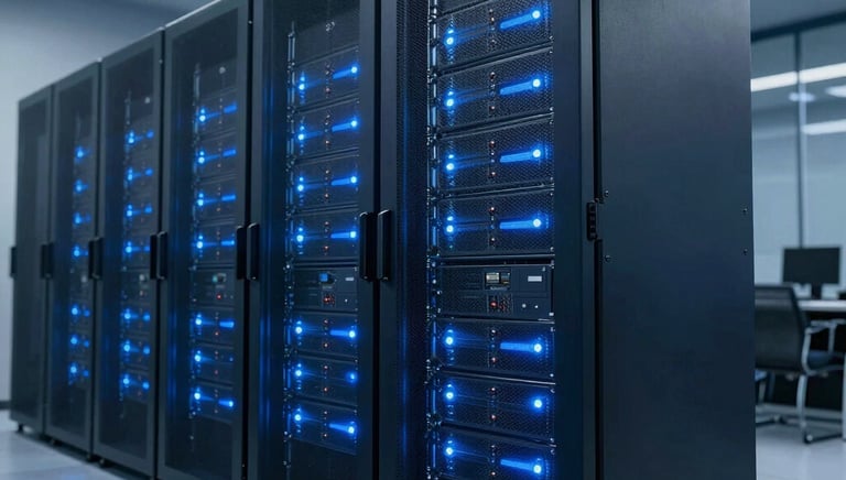 Modern residential buildings with sunlight reflecting off windows in a calm neighborhood.