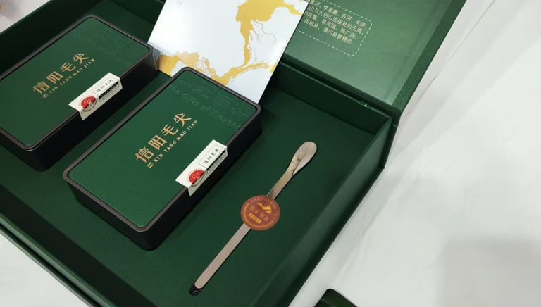 Xinyang Maojian green tea leaves