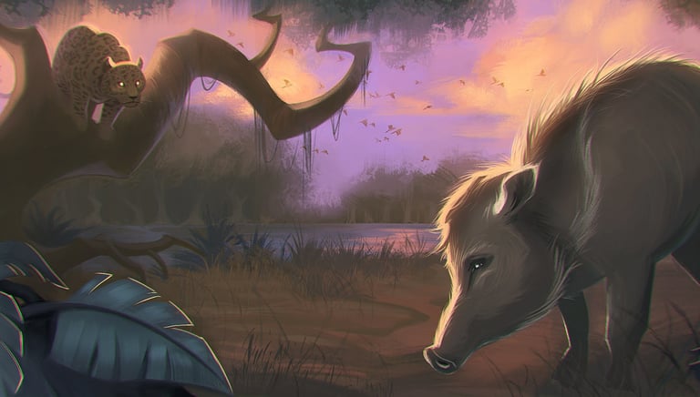 Concept Art Jaguar Hunting