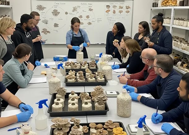 Mushroom cultivation training, mushroom growing courseYour journey into sustainable farming starts with our mushroom training