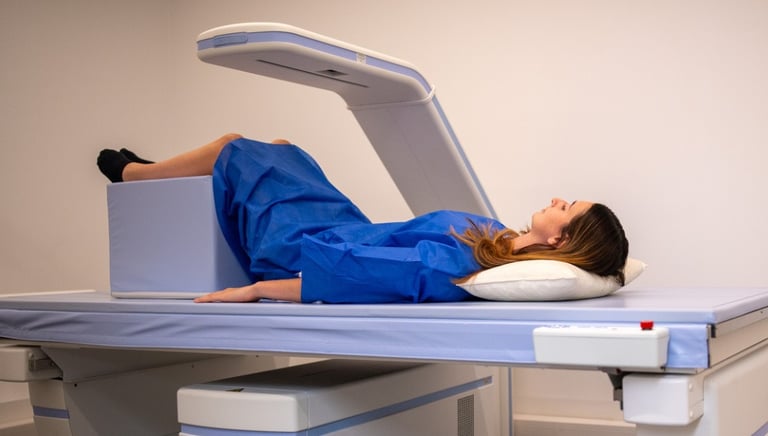 Déroulement de l'examen densitométrie osseuse DEXA à Constantine