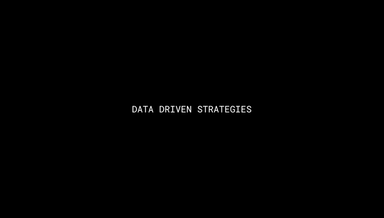 data driven strategies