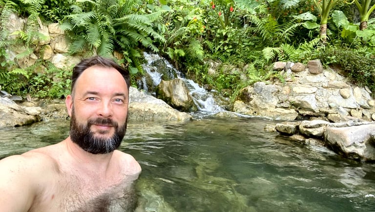 Thermal spring in Vietnam