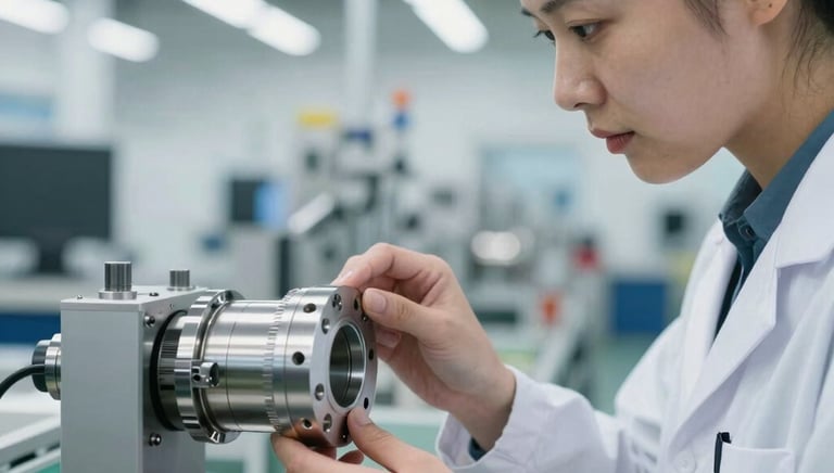 Two people sitting at a desk are shaking hands over paperwork, likely indicating the conclusion of a business deal or an agreement. One person is wearing a white shirt and the other is dressed in dark clothing. Other items present include a laptop, a small potted plant, and a clipboard with a pen.
