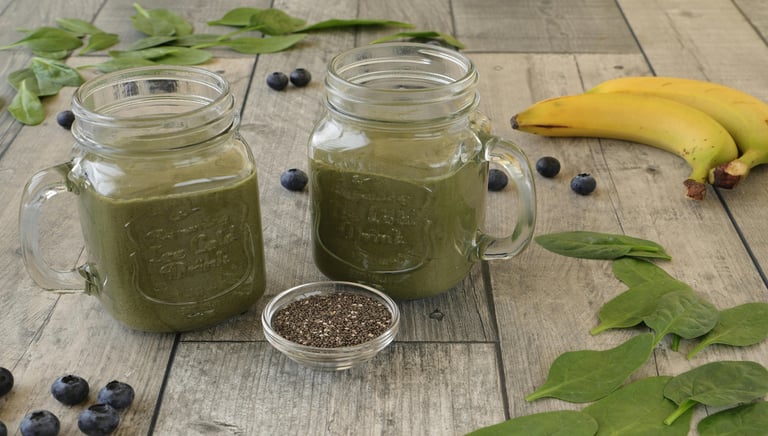 Smoothie - Verde - Energizante - sucos - natural