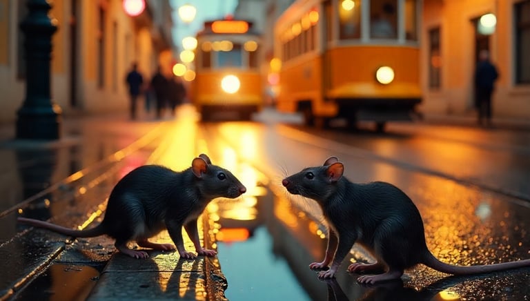Os ratos são uma praga infestante que se espalha cada vez mais pelas cidades.