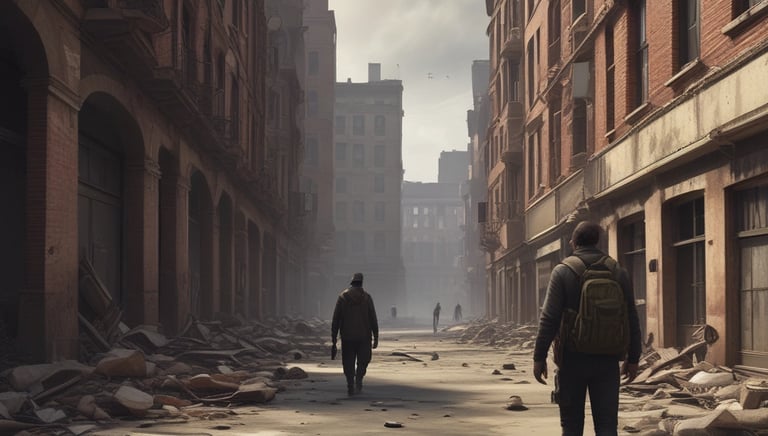 Persona in ambiente urbano instabile per migliorare consapevolezza e gestione del rischio.