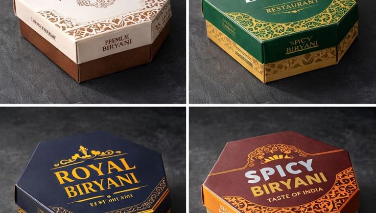 Food-grade hexagonal food box made from certified paper-based board, leak-proof and heat-optimized