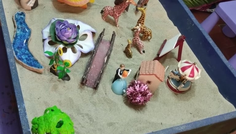 Técnicas activas como la caja de arena