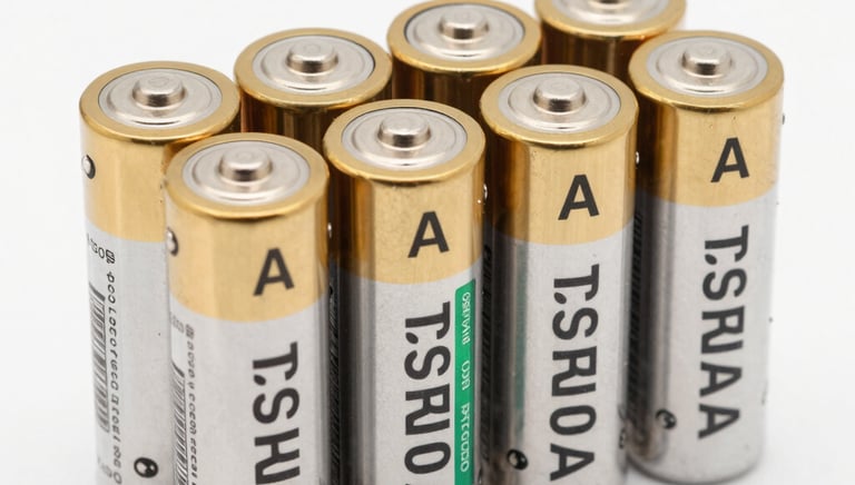 A customer browsing battery options on a classic-themed online store interface.