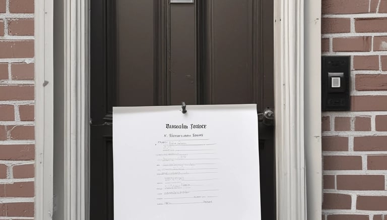 california Eviction notice posting