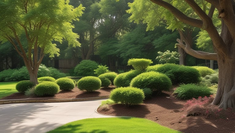 A well-manicured lawn with vibrant green grass.