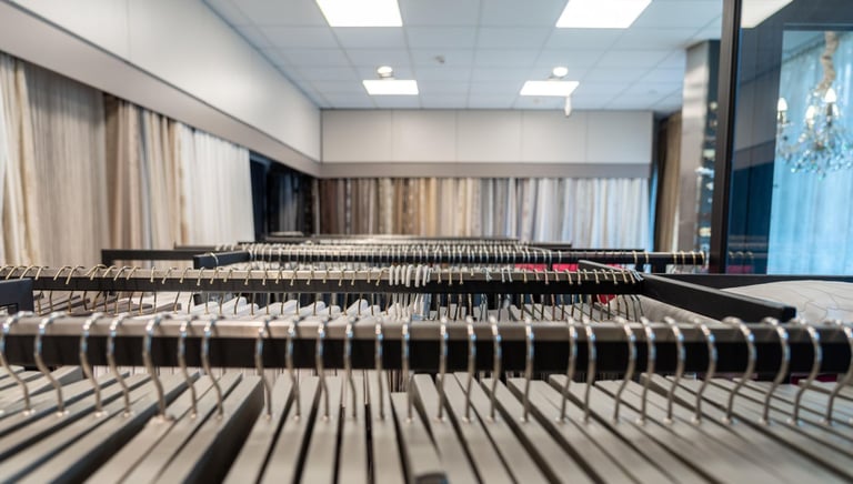 Užuolaidų salone esantys užuolaidų pavyzdžiai